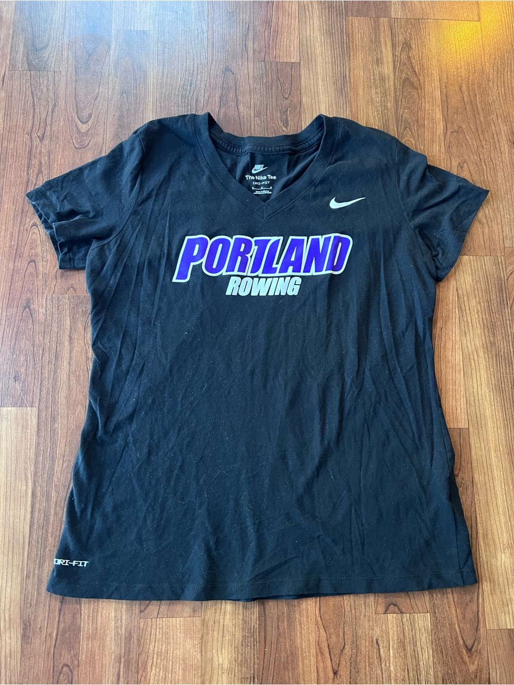 Nike University of Portland Rowing Dri-FIT T-Shirt Women M Black